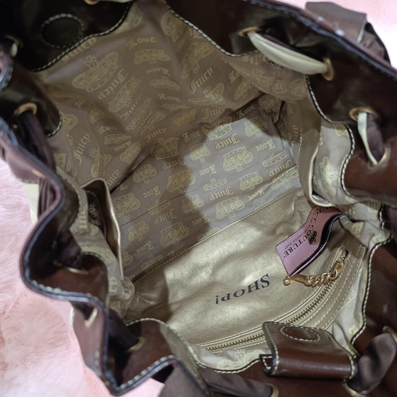 Juicy Couture Daydreamer Bag Purse Tote Authentic Vintage Bow Ribbon Couturists - Picture 6 of 8